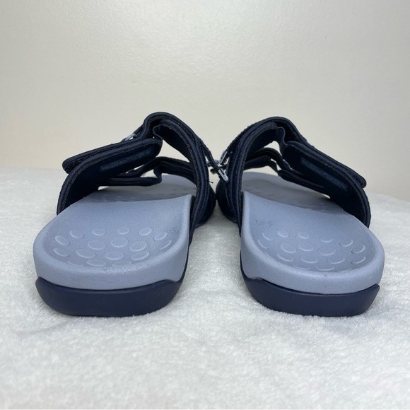 Vionic Sarah Sandals Blue Comfort Slide Slip On Hook and Loop Size 9.5 Wide - Picture 4 of 12